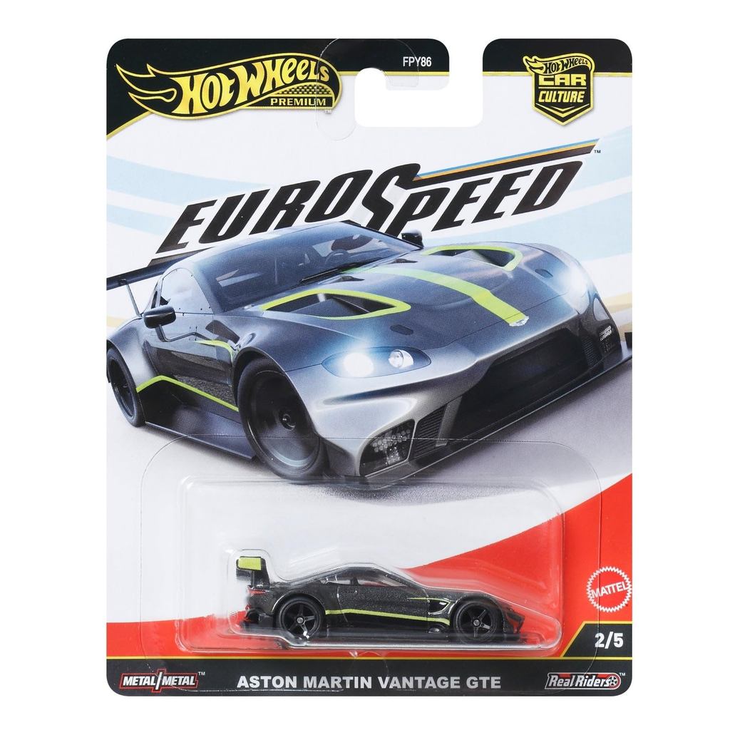 Hot Wheels Euro Speed Aston Martin Vantage GTE Diecast Car