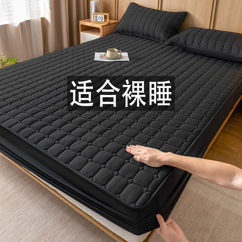 Ga Trải Giường Một Mảnh Dày Chăn Khăn Trải Giường Đơn Ký Túc Xá Sinh Viên Nệm Đen Bé Trai Giường 0.9