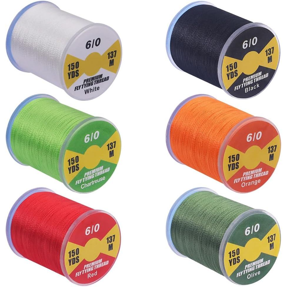 Fly-Tying-Thread-Asssortment-6 / 0-3 / 0 210 Fly Tying Line Supplies Fly Fishing Material kit