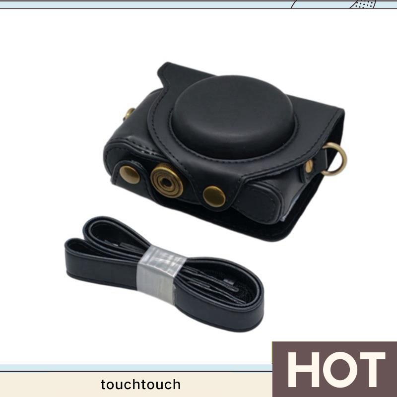 HX50 Cover Retro Da PU Túi Đựng Máy Ảnh DSC-HX50 HX50V HX60 HX30 Bảo Vệ Toàn Thân Một touchtouch.vn
