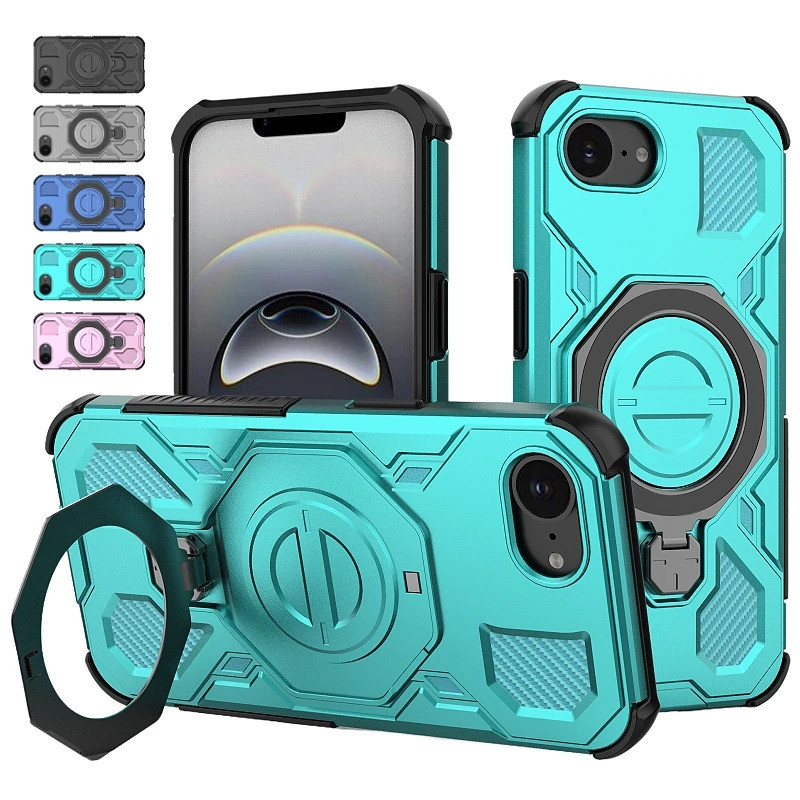 Funda Cho iPhone 16e / 17e Chống Sốc Giáp Bảo Vệ Ốp lưng iPhone16e iPhone17e Xe Từ Tính Giá Đỡ Mặt S