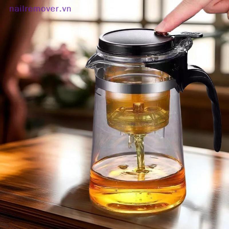 [NR] 750ml Bình Trà Thủy Tinh Báo Chí Nghệ Thuật Máy Pha Trà Lọc Ấm Trà Có Dụng Cụ Lọc French Press 