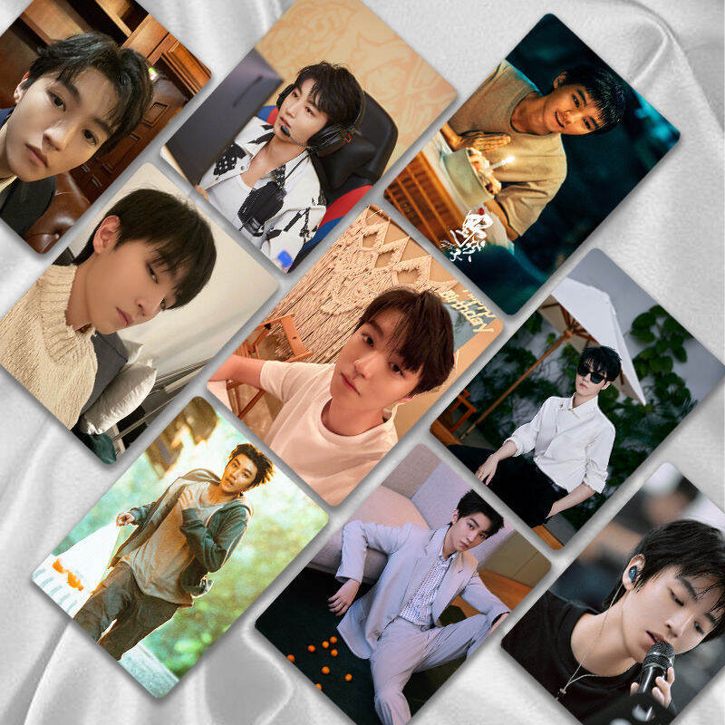 Wang Junkai Album 50 Chiếc Laser Thẻ Nhỏ TFBOYS Xung Quanh Góc Tròn Ba Inch Độ Nét Cao Lomo Thẻ Sáng