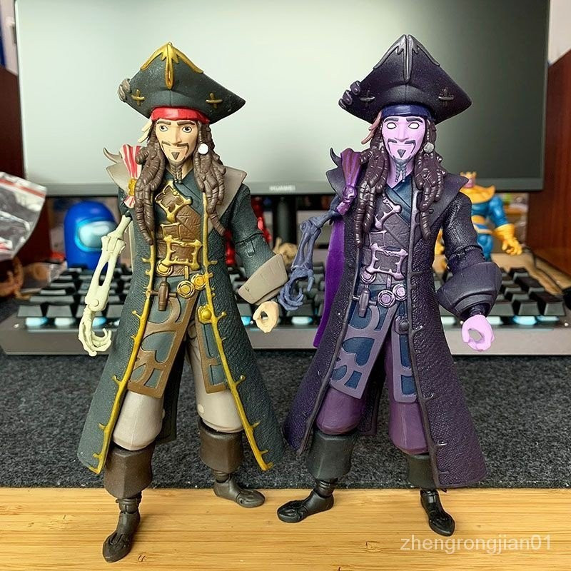 McFarlane Mirror Showdown Mirror World Pirates of the Caribbean Captain Jack Hình mô hình di chuyển