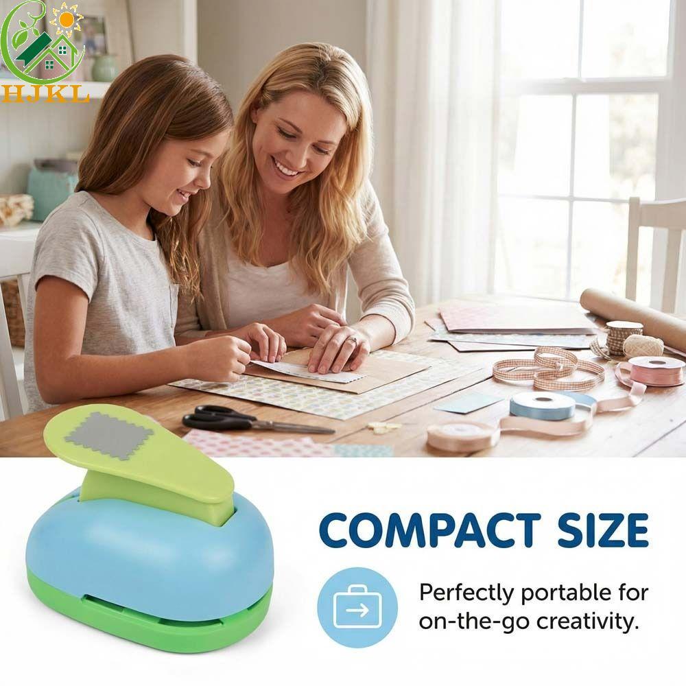 HJKL Stamp Border Punch, Stamp Shape Cut Craft Embossing Machine, Văn Phòng Phẩm Tiết Kiệm Nhân Công