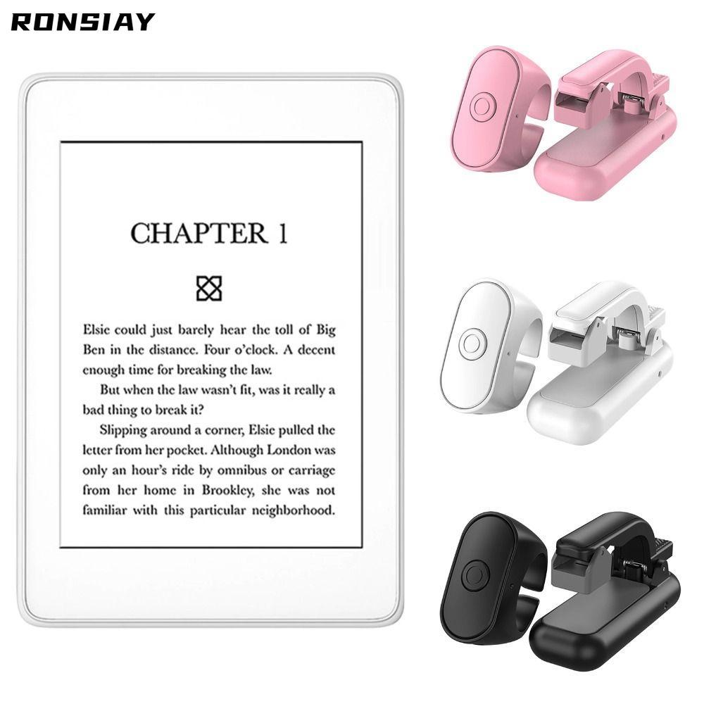 RONSIAY Page Turner Remote, Remote 2 trong 1 E-book Page Turner, ABS Nhẹ Ghi Kích Hoạt Cho Kindle E-