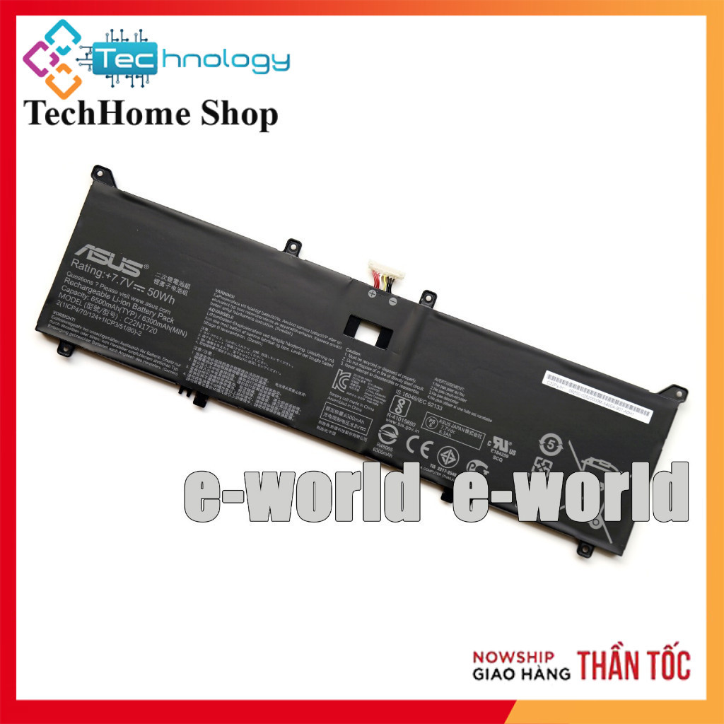 Pin Laptop Asus C22N1720  ZenBook S UX391 UX391U UX391FA UX391UA C22PYJH