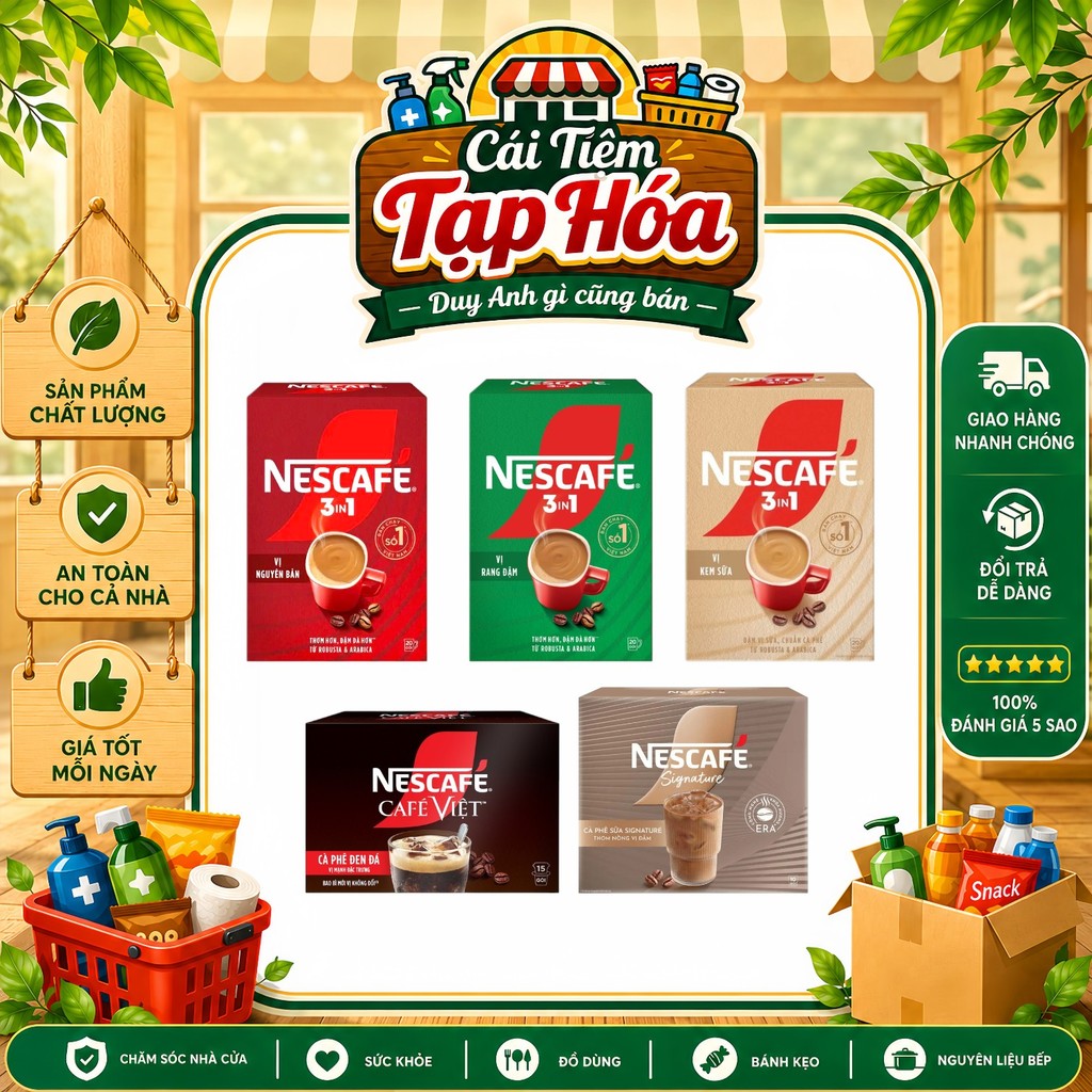Nescafé Cà Phê Hòa Tan 3in1 / Café Việt / Signature - Hương vị cà phê chuẩn gu mỗi ngày cùng Nescafé