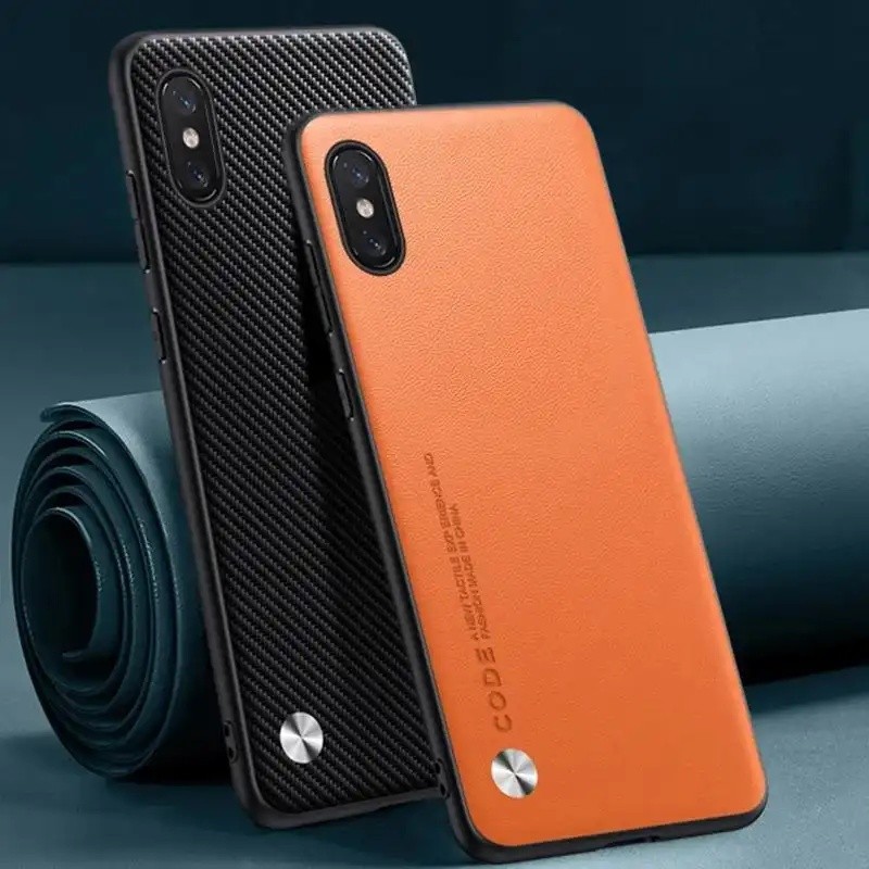Ốp Da PU Sang Trọng Cho Xiaomi Mi 8 Pro Ốp Lưng Silicon Mờ Chống Sốc Bảo Vệ Toàn Diện Ốp lưng Cho Xi