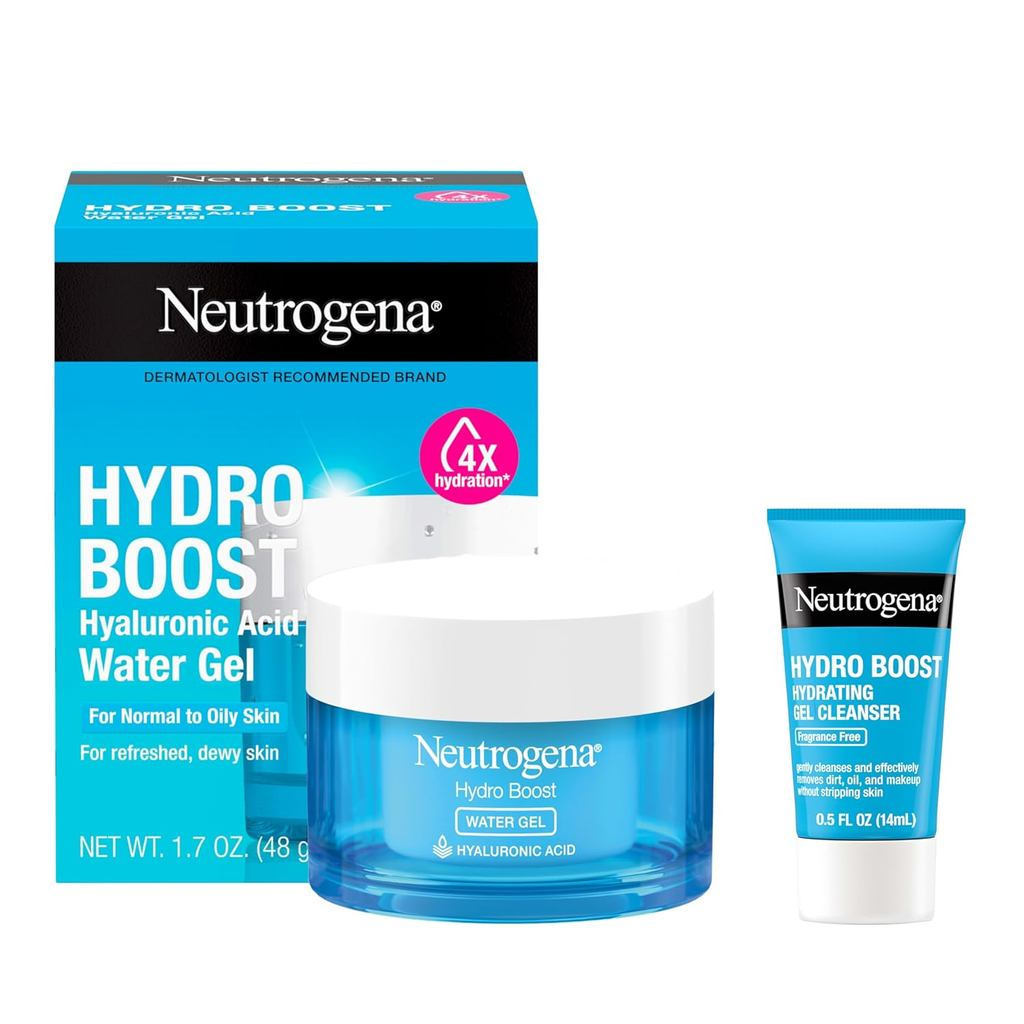 Neutrogena Hydro Boost Water Gel, Hyaluronic Acid Facial Moisturizer for Normal to Oily Skin, Hydrat