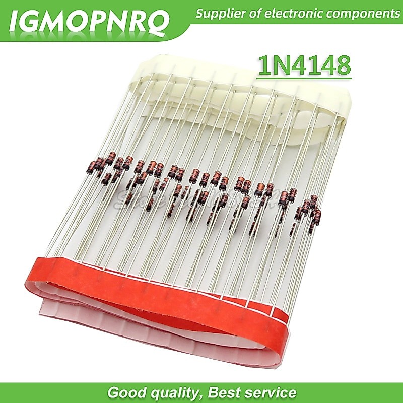 100 CÁI 1N4148 DO-35 IN4148 Diode Chuyển Đổi Mới