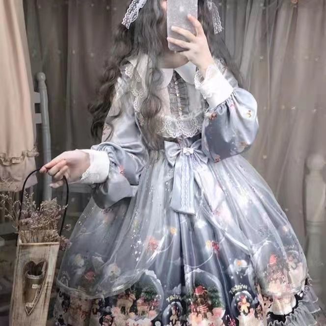 Tất cả các ngày lolita nguyên bản chính hãng One lolita lolita váy