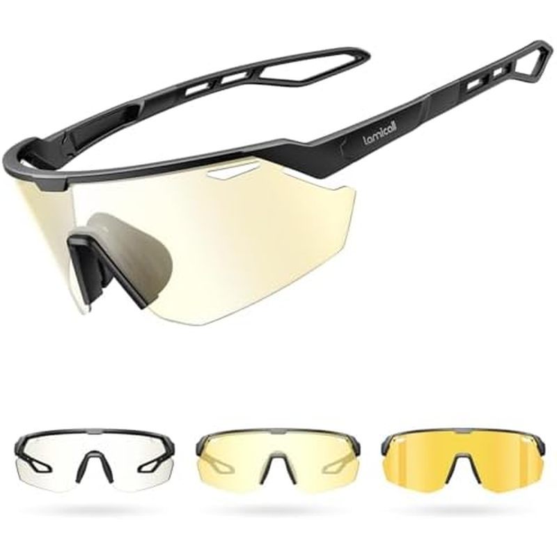 Lamicall 24g Polarized Sports Sunglasses for Men Women - UV400 Protection Sun Glasses for Baseball R