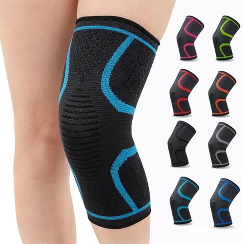 2-Pack Compression Knee Brace for Women & Men - Knee Support Sleeve for Running, Weightlifting, Meni