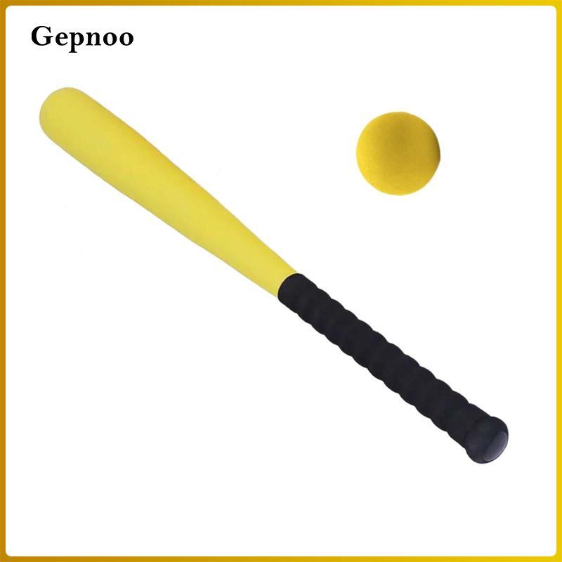 Gepnoo Kids Foam Baseball Bat And Ball Soft Baseball Bat Bộ bóng chày trẻ em để tập luyện