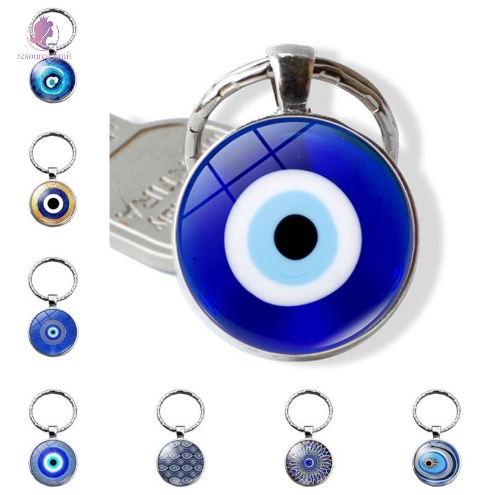 resource limit RESOURCE LIMIT Evil Eye Keyring, Lucky Blue Evil Eye Blue Evil Eye Mặt dây chuyền mắt