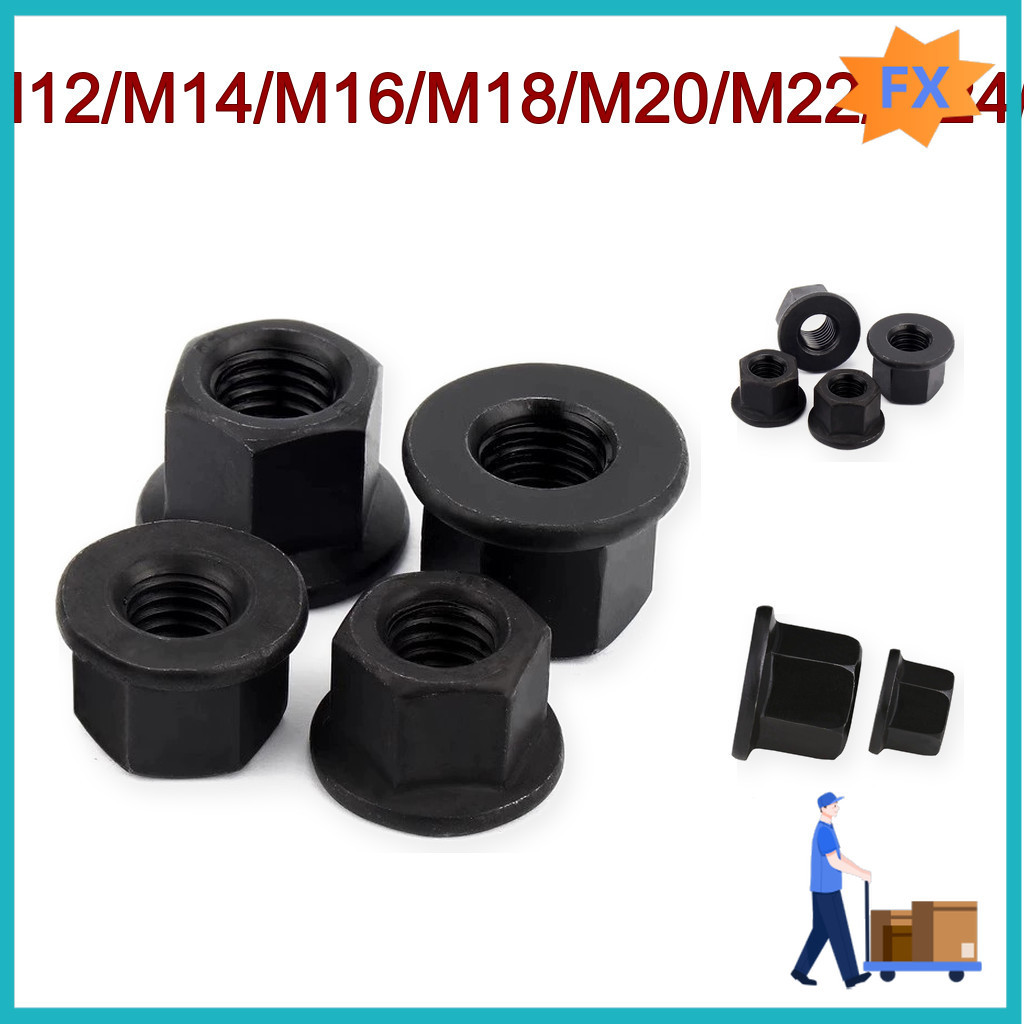 Đai ốc liền long đền /Tán liền long đền Tán Hở thép đen M8-M30[TSJ-2]