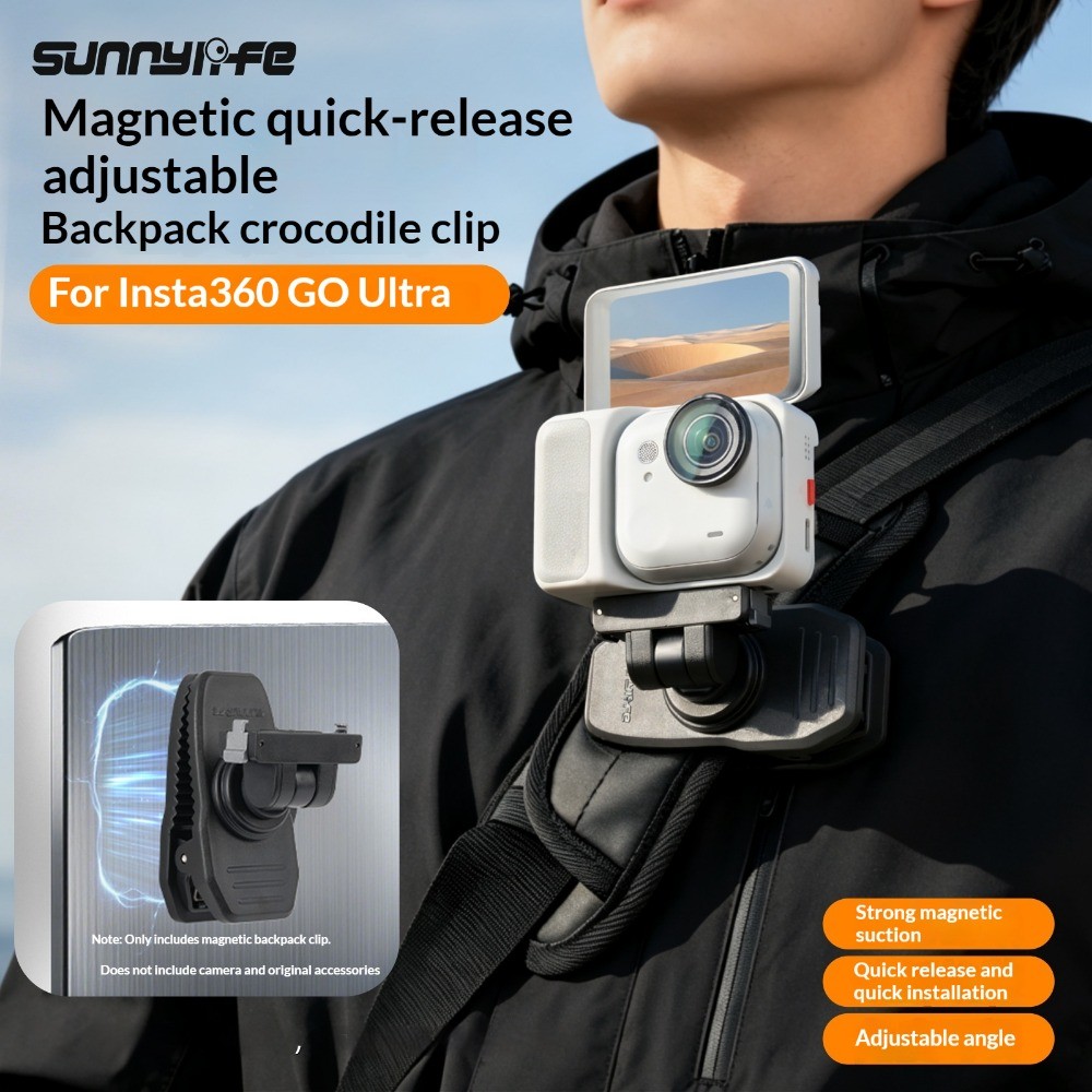 Dành Cho Insta360 GO Ultra Từ Tính Phát Hành Nhanh, Dành Cho Insta360 GO Ultra Ba Lô Kẹp, Dành Cho I