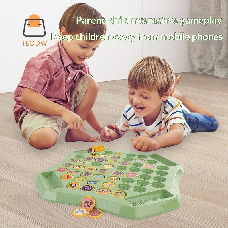 [TeOdw-t] 2-4 Người Chơi Flip Chess Memory Game Board Games Double Player Battle Puzzle Toy Kid Conc