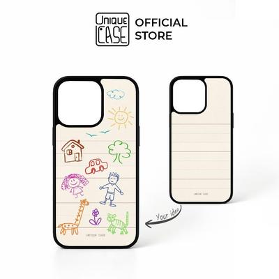 Ốp lưng Unique Case dành cho iPhone in hình Doodle Note DN003 phù hợp sử dụng cùng bút màu Acrylic Marker