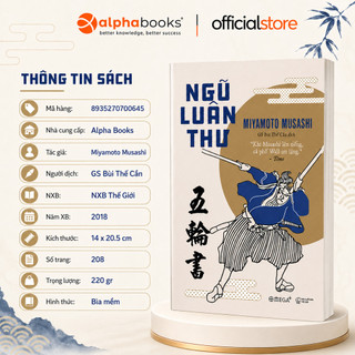 Sách - Ngũ Luân Thư - Binh pháp kinh điển của người Nhật - Miyamoto Musashi (Omega Plus)