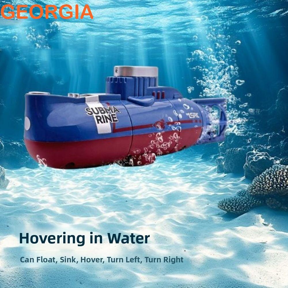 Tàu ngầm RC mini GEORGIA, Thuyền điều khiển từ xa chống nước tốc độ 0,1M / s, Mô hình mô phỏng đồ ch