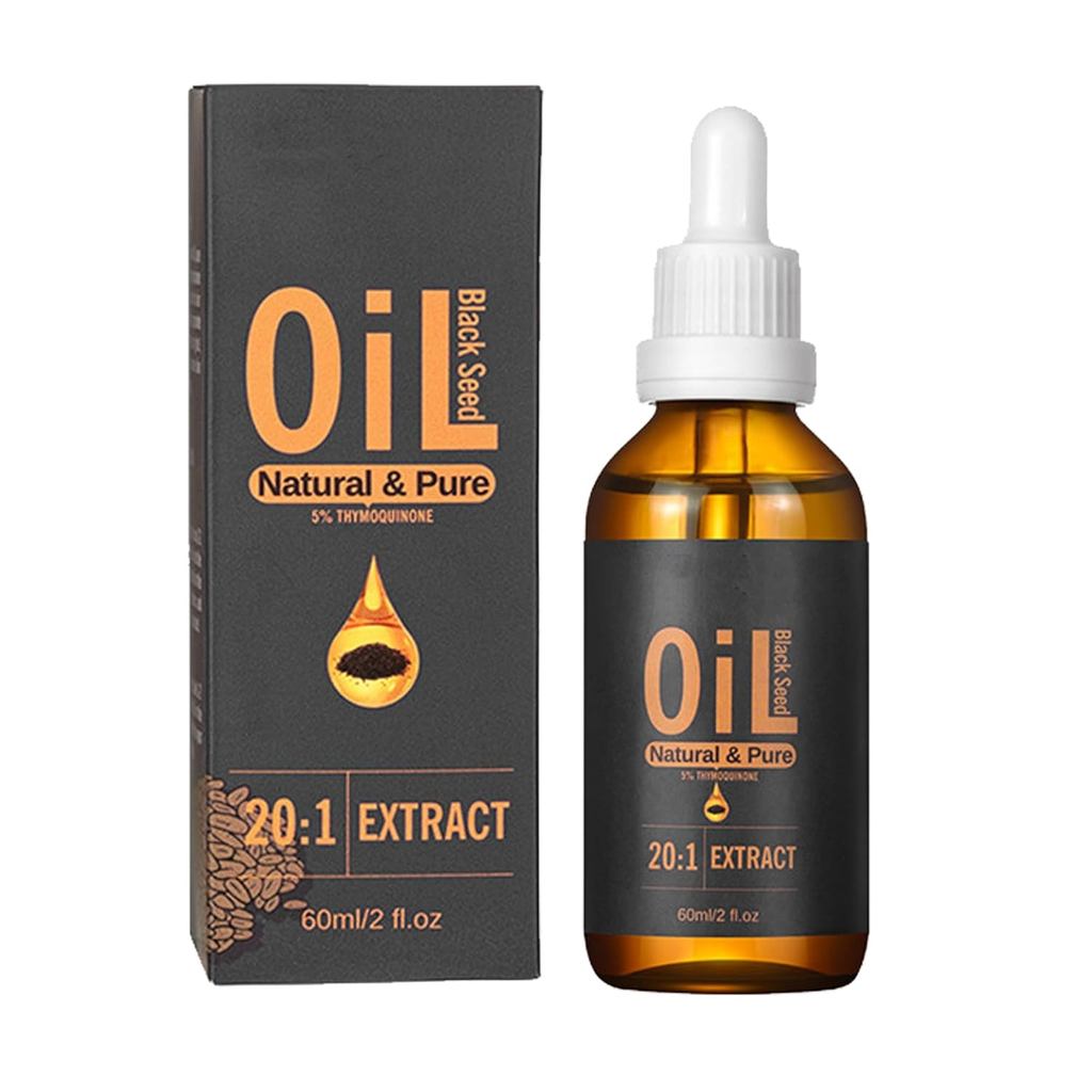 Hạt Đen Tóc Dầu-Áp, 2fl Oz Thổ Nhĩ Kỳ Đen Cumin Seed Oil Hair Serum Cho Frizzy DryHair
