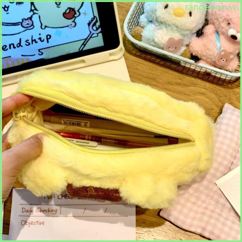 RAN Furry Animal Pencil Case Phim hoạt hình Túi bút chì Túi đựng mỹ phẩm du lịch