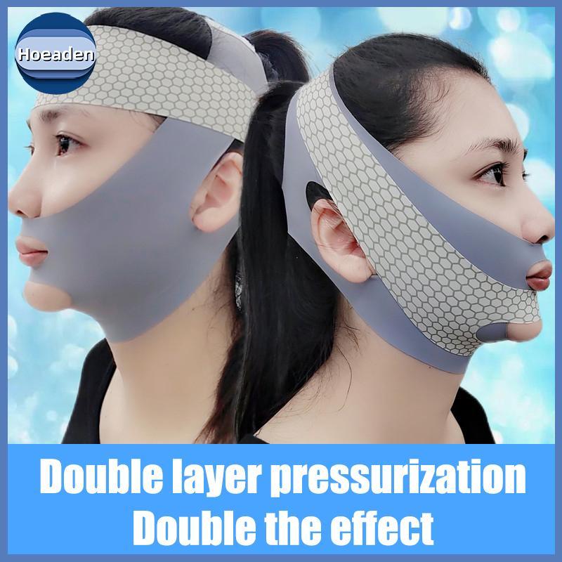 Hoeaden Face-Lift With Sleep Face V Shaper Facial Slimming Bandage Relaxing Shape Lift Giảm Double C
