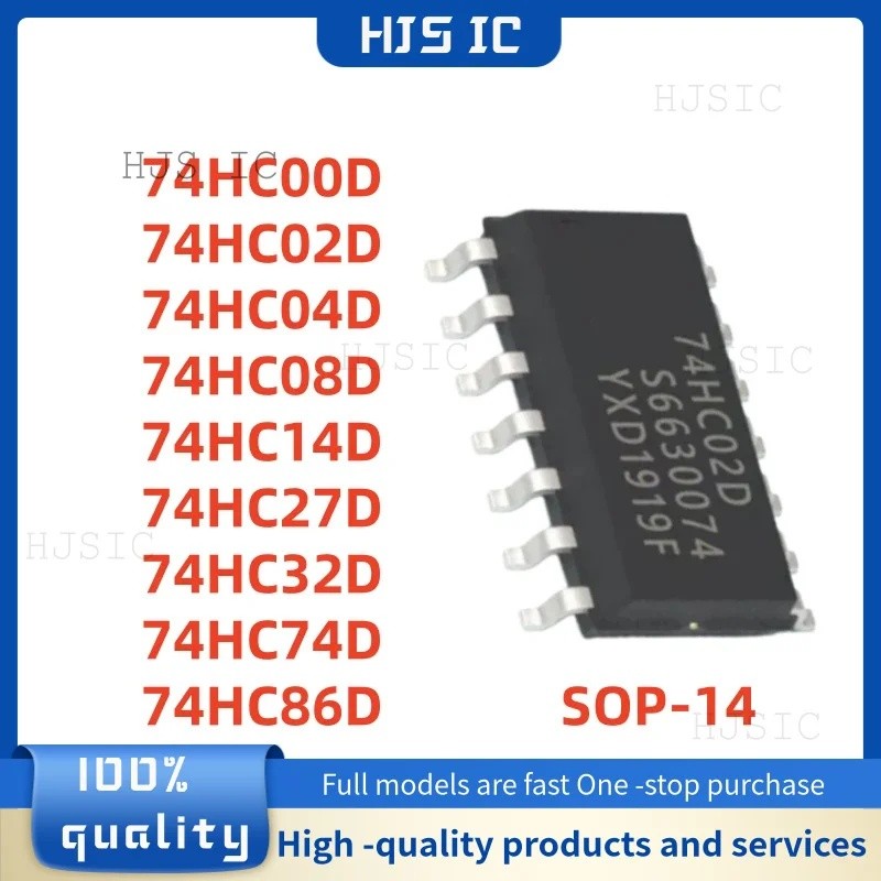 5 CHIẾC SN74HC14DR 74HC00D 74HC02D 74HC04D 74HC08D 74HC14D 74HC27D 74HC32D 74HC74D 74HC86D SOP-14 Bá