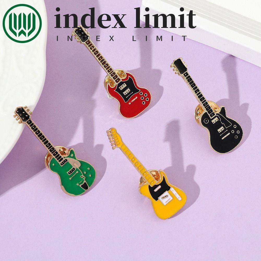 INDEX GIỚI HẠN Đàn Guitar Thổ Cẩm, Ban Nhạc Rock Hoạt Hình Guitar Ve Áo Huy Hiệu, Mũ Phụ Kiện Kpop K