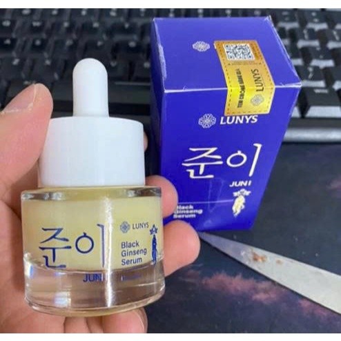 Chính hãng Serum Dưỡng Trắng Trẻ Hóa Da LUNYS Black Ginseng Serum JUNI 20ml – Serum Ginseng Mờ Thâm 