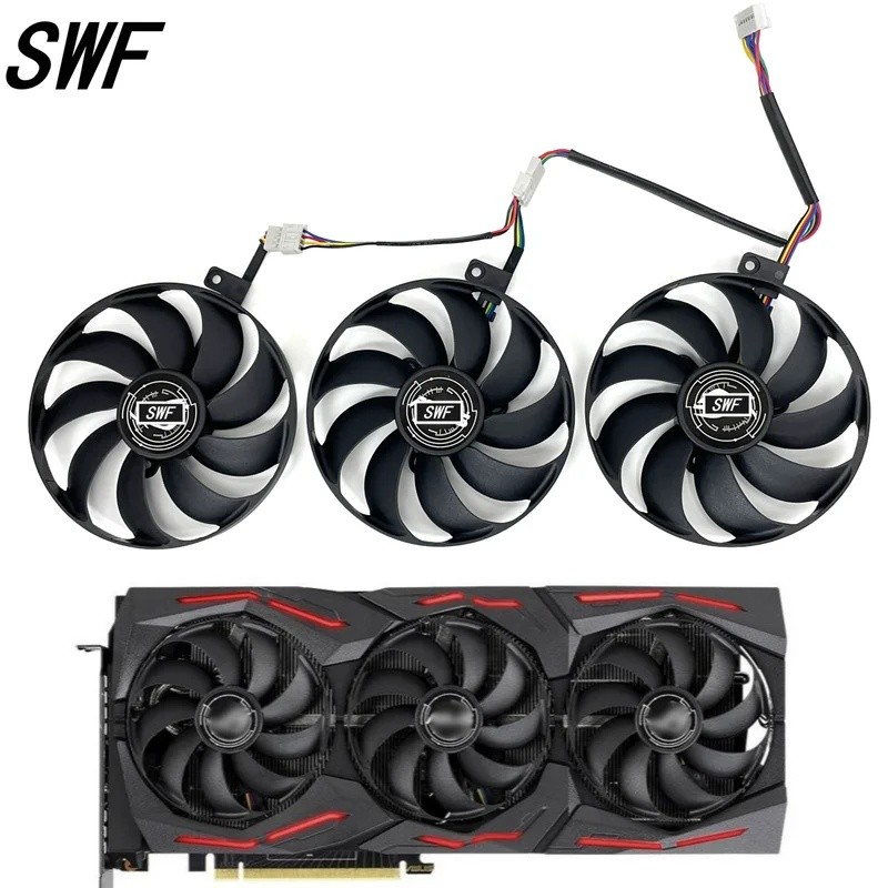 * FDC10H12S9-C T129215SU 7Pin GPU Card Quạt Làm Mát Cho ASUS ROG STRIX-GeForce RTX 2070 2080 SUPER T