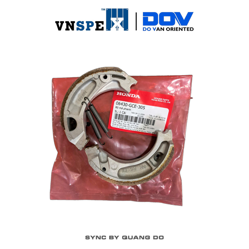 Bộ Má Phanh Trước Sau HONDA Các Dòng Xe Số Lò Xo Chéo - 06430GCE305