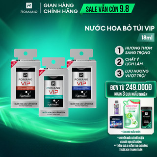 Nước hoa bỏ túi cao cấp Romano VIP Passion / Vision / Impress 18ml