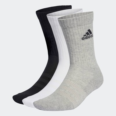adidas Phong cách sống & Bóng rổ Bộ 3 Đôi Tất Cao Cổ Có Đệm Unisex Xám IA3951