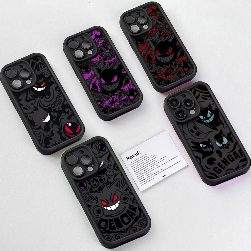 Anime Đen Gengar Ốp Lưng Cho Motorola MOTO EDGE 2026 70 Pro G17 G37 POWER 5G G87 Vỏ Điện Thoại Di Độ