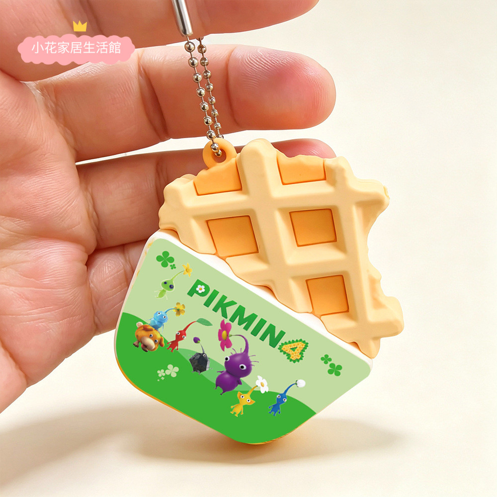 Pikmin 4 Pikmin Waffle Móc khóa Hoạt hình Pikmin Waffle Mặt dây chuyền Túi quyến rũ