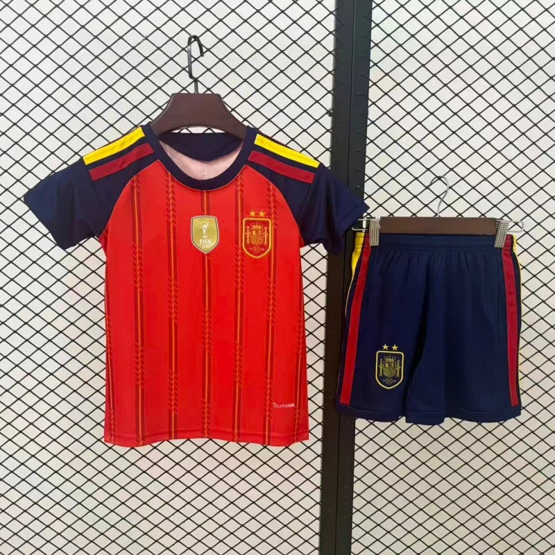 26-27 Home Jersey Kids LAMINE EYAMAL #19 PEDRI #20 WILLIAMS JR. #17 Bộ áo bóng đá #268145