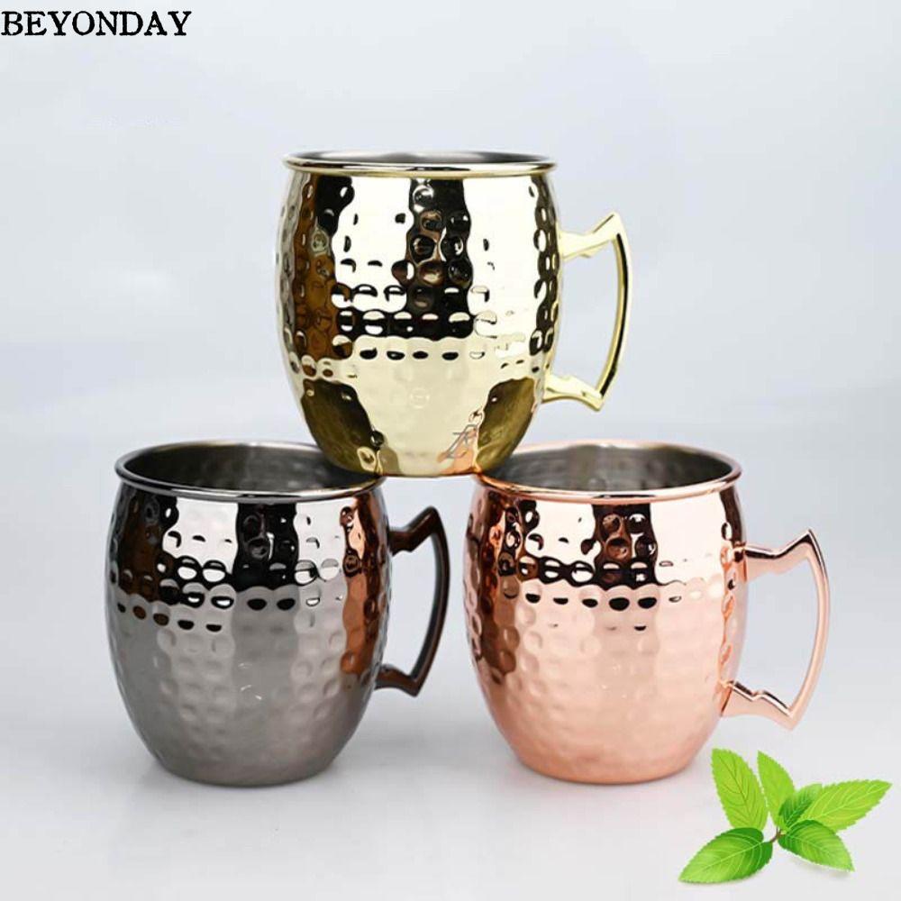 Cốc búa BEYONDAY, Cốc cốc thủ công 500ml, có tay cầm đinh tán chắc chắn Búa mịn Moscow Mule Moscow M