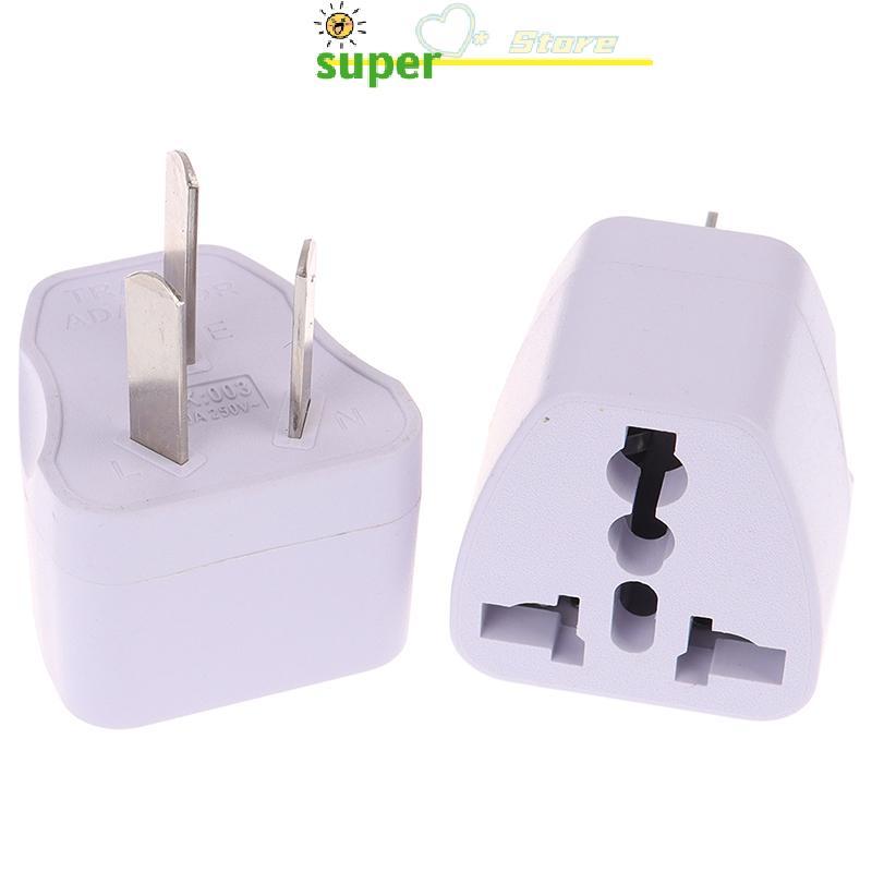 AN.MART Bộ chuyển đổi phích cắm du lịch đa năng USA EU EURO Asia sang AU AUSTRALIA 3 Pin VN