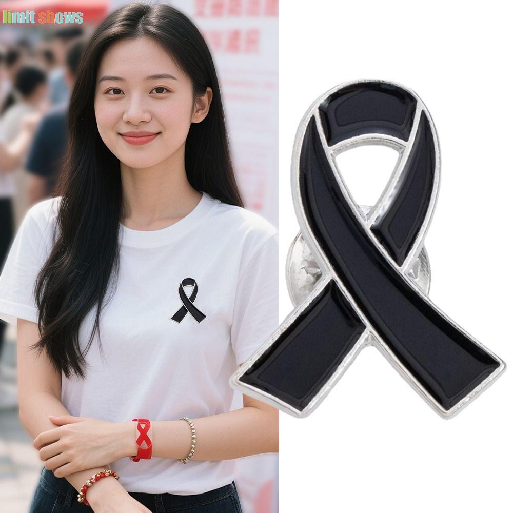 GIỚI HẠN HIỂN THỊ Huy hiệu Ruy băng tang lễ Trâm cài, Ung thư da Nơ đen Ung thư, Men Đen Ruy băng Hu