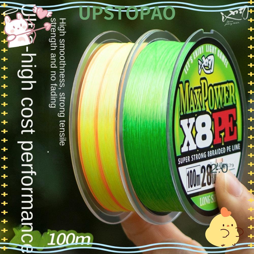 Dây câu UPSTOPAO, Ống chỉ co giãn câu cá 100m, Dây đơn PE câu cá 2024 100m