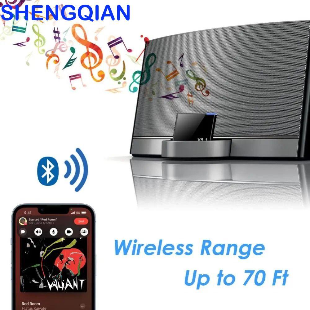 SHENGQIAN 5.1 Bộ Thu Âm Thanh, Bộ Chuyển Đổi Không Dây Bluetooth Mini Bluetooth 5.1, Bộ Chuyển Đổi L