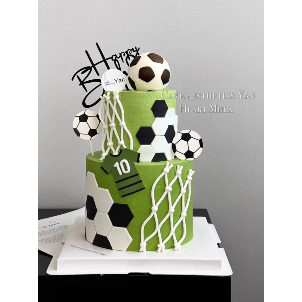 Bóng Đá Trang Trí Bánh World Cup Asian Cup Cúp Châu Âu Giải Vô Địch Sự Kiện Nam Green Inn Field Kỷ N