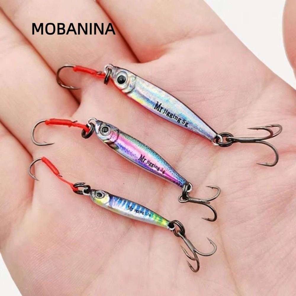 MOBANINA Micro Jigging Mồi, Trọng lượng 1,5 / 3g / 5g Bionics Design Mini Jig Lure, Mini Bionic Mini