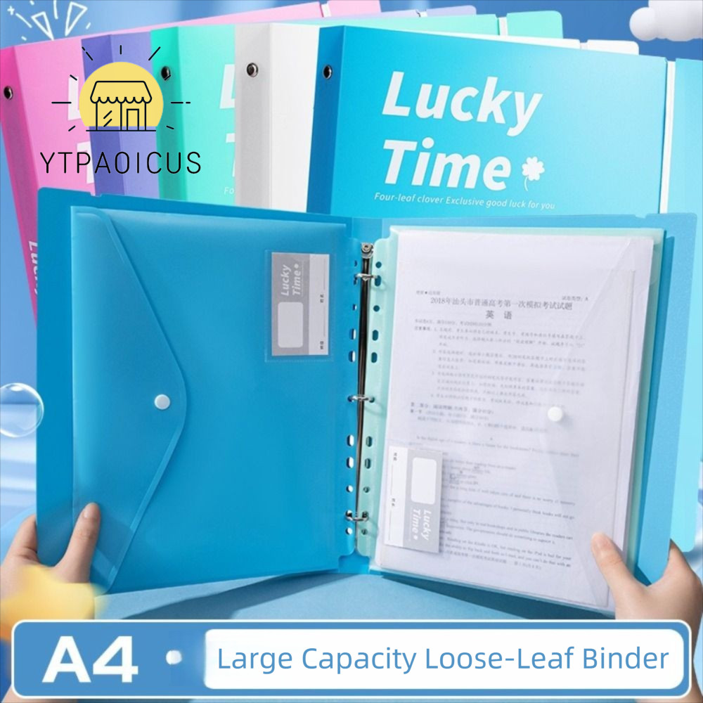 Thư mục tập tin YURUYI A4, Thư mục dữ liệu 3 lỗ chống bụi, PP chống thấm nước dung tích lớn Ring Bin