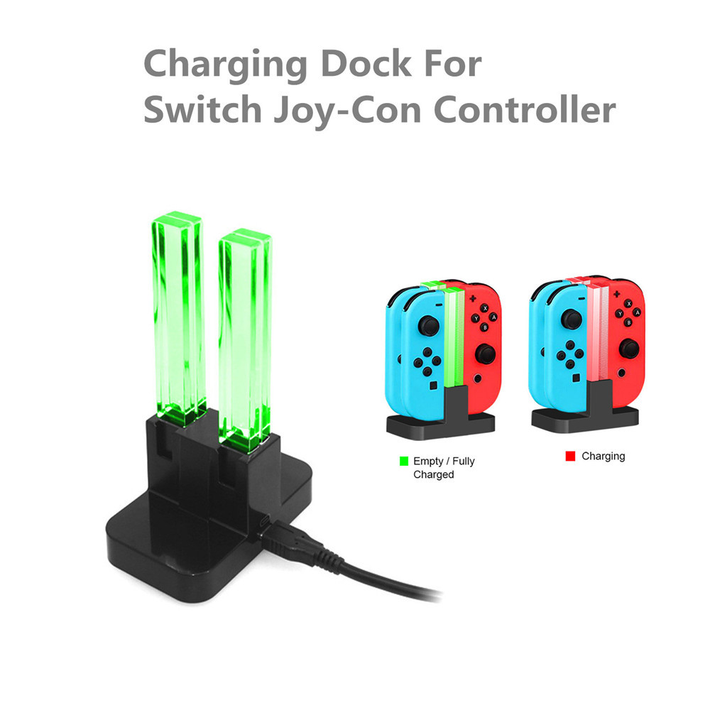 Trạm sạc điều khiển cho Joycon Nitendo Swich Nintendo Switch & OLED Joy Con NS Sạc pin Đế phụ kiện c