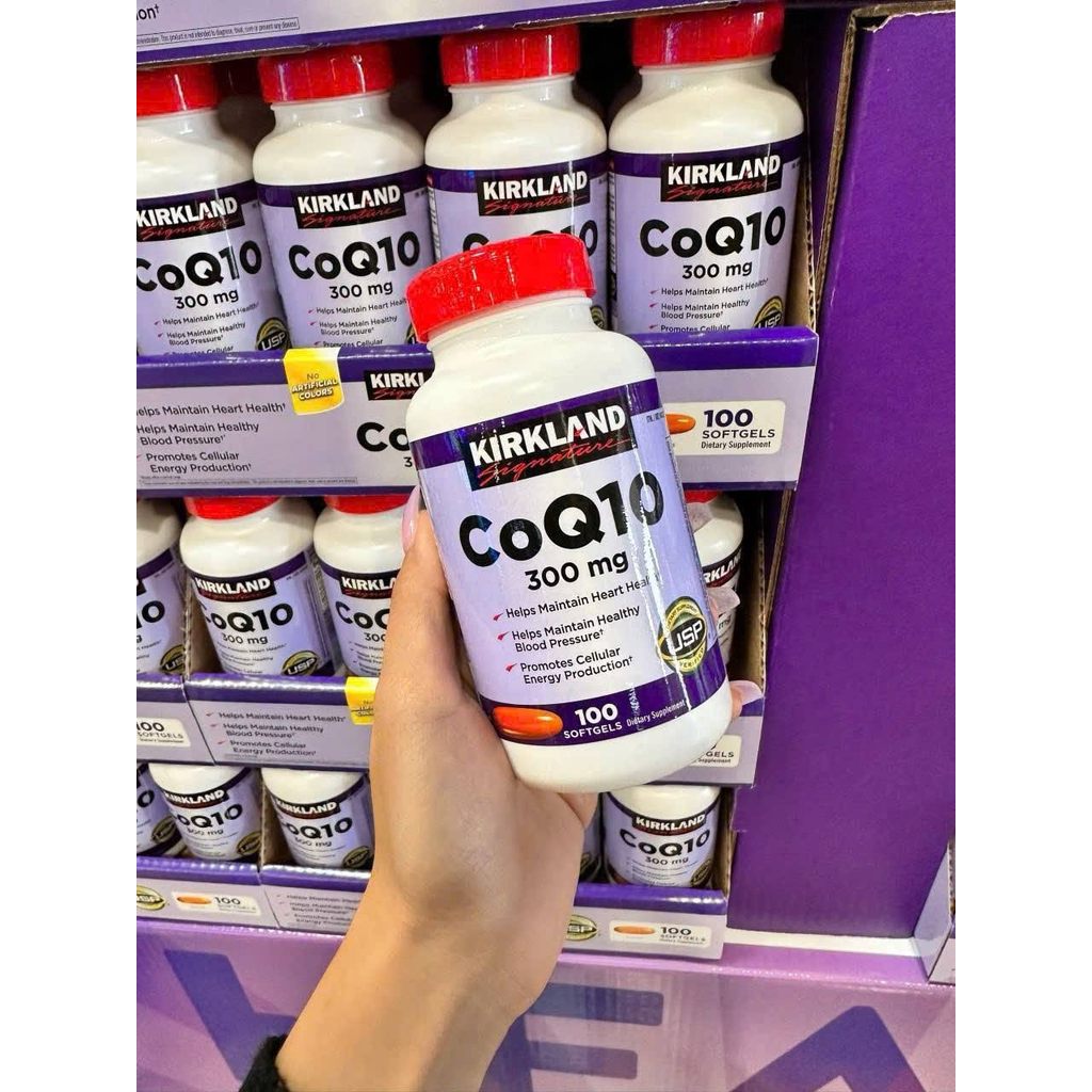 CAM KẾT CHÍNH HÃNG Viên Uống Kirkland Signature CoQ10 300mg  (Lọ 100 Viên) DATE XA