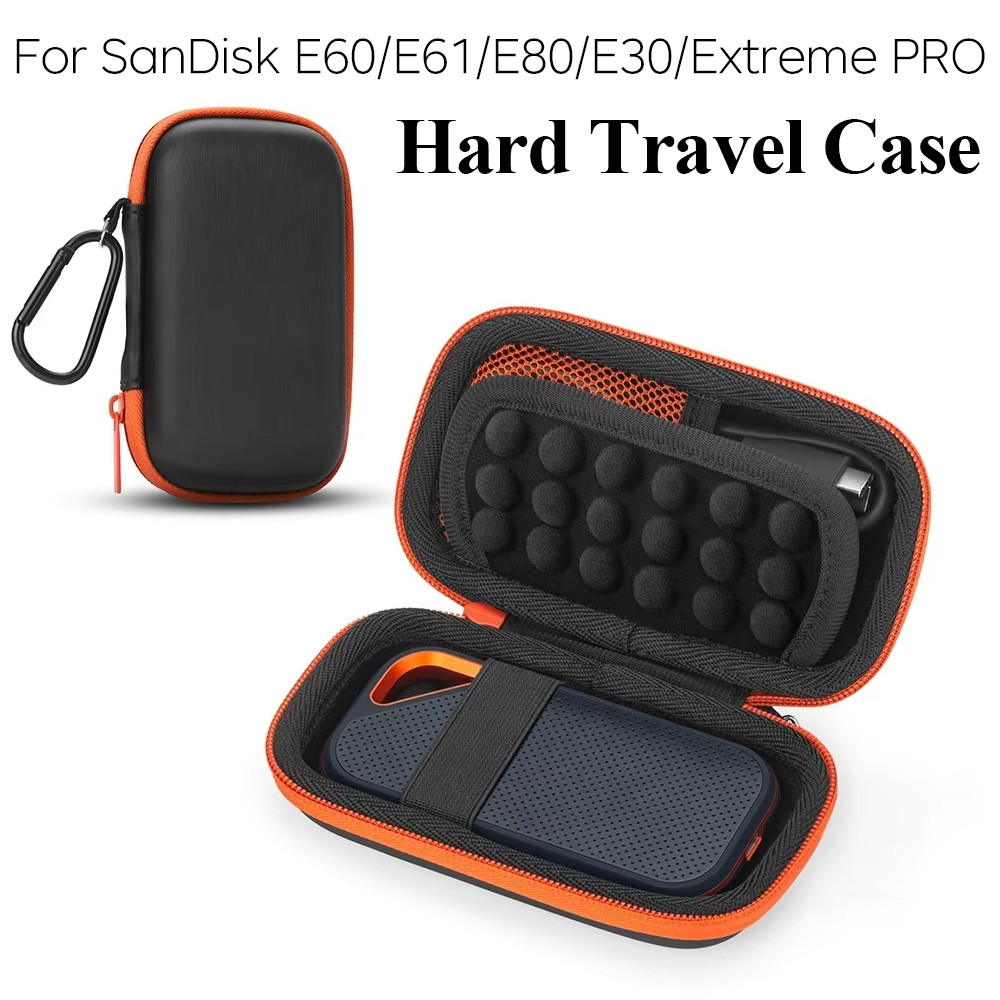 Ốp Lưng Cứng Tương Thích Với SanDisk E60 / E61 / E80 E30 / Extreme PRO 1TB 2TB 4TB SSD Di Động Ngoài